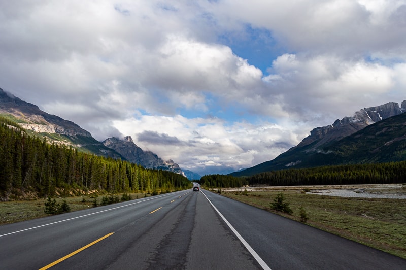 Along the road from Canmore to Banff