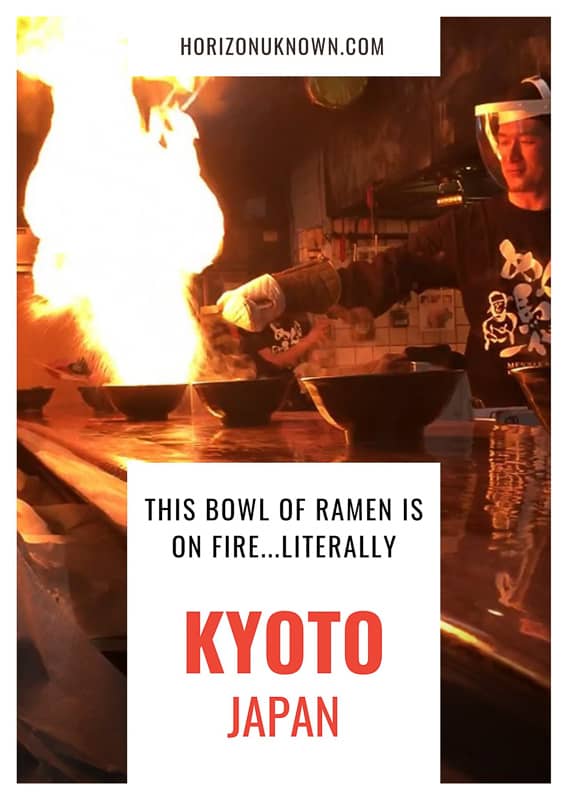 Eating fire ramen in Kyoto - Everything you need to know for a firey meal!