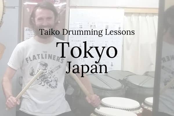 Taiko Drum Lesson in Tokyo Japan