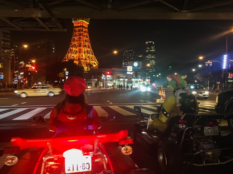 Mairo Kart through the streets of Tokyo