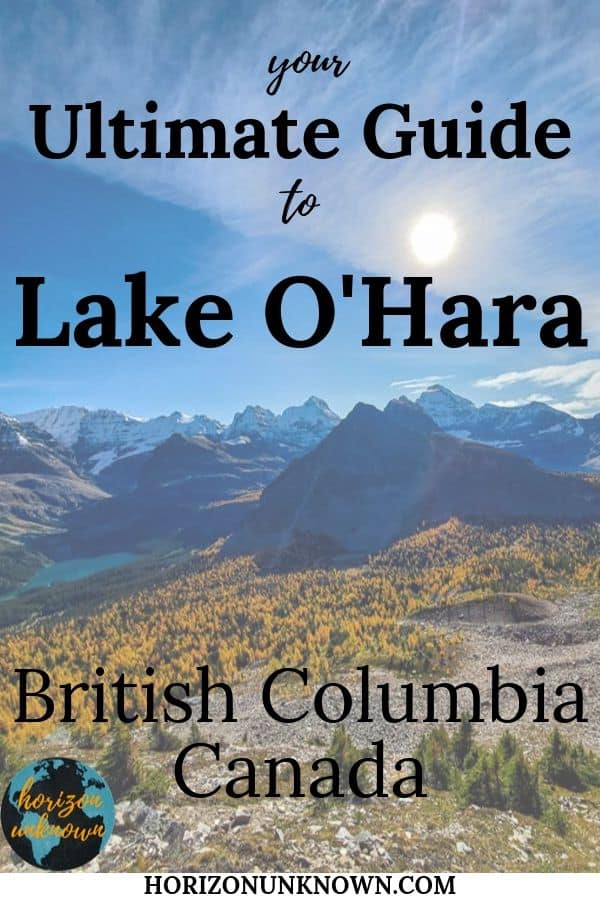 Your ultimate guide to hiking Lake O'Hara 