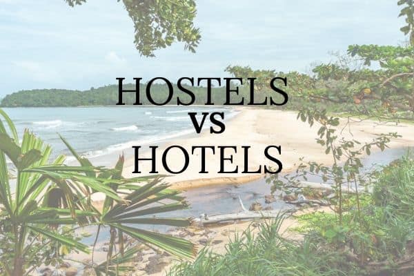 Why hostels or hotel