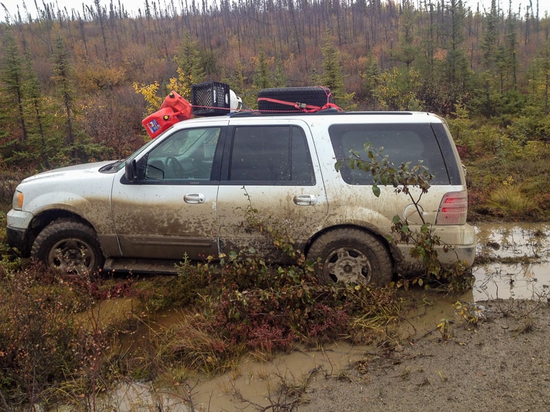Crashing on the Dempster Highway in Cabada 