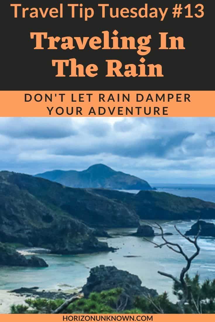 Tips for traveling better in the rain 