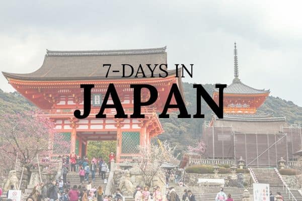 Week in Japan travel itinerary