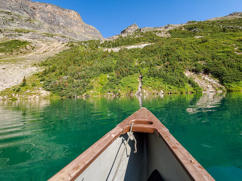 Paddle a canoe on Gorman Lake