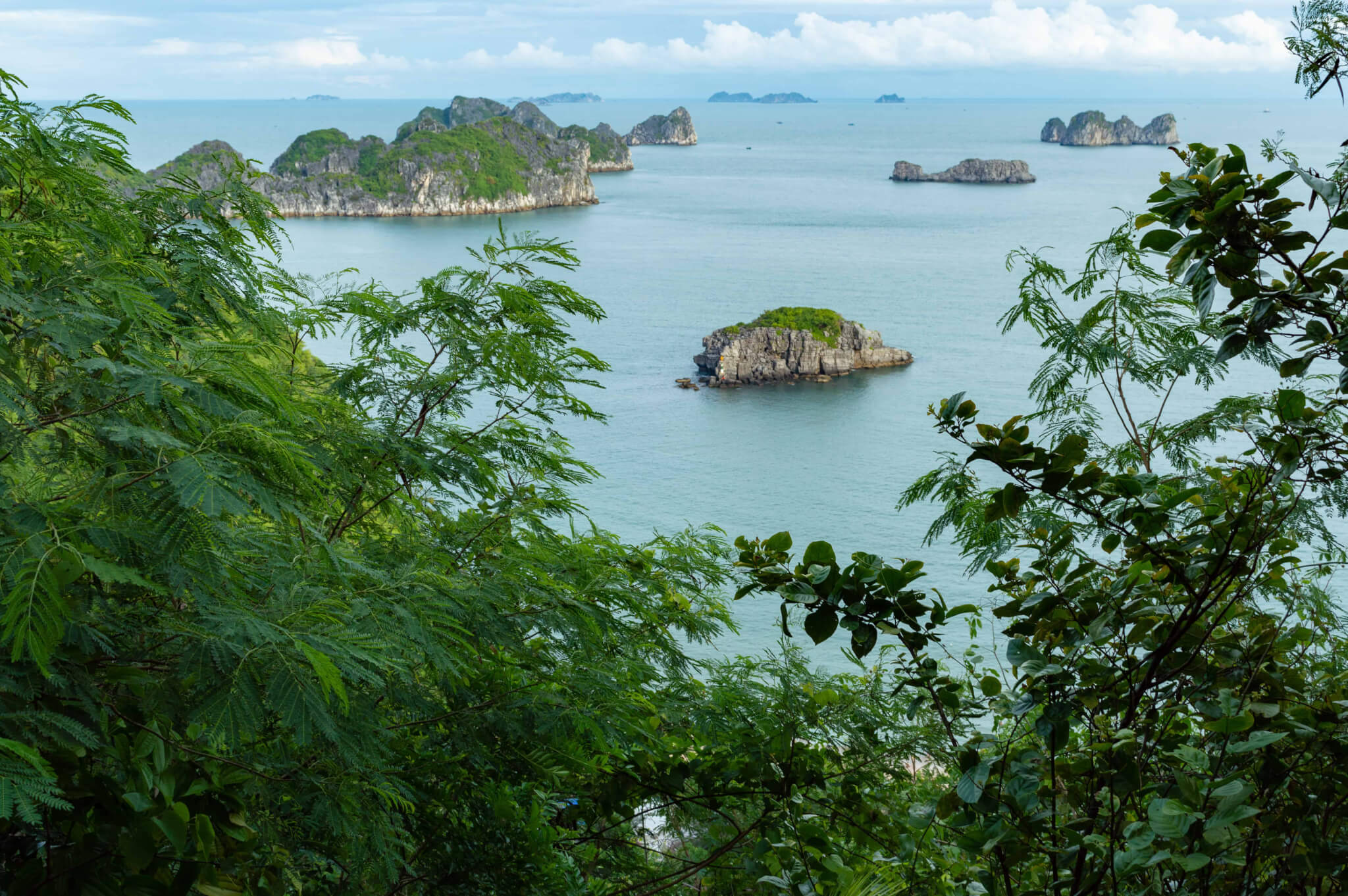 Overlooking Lan Ha Bay from the Cat Ba Viewpoint