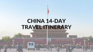 China 14 day travel itinerary