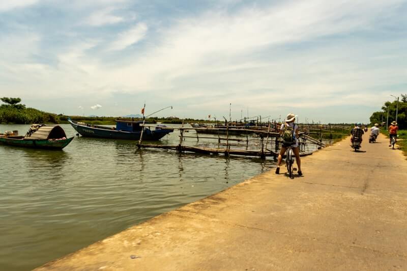 Along the waterside of Hoi An