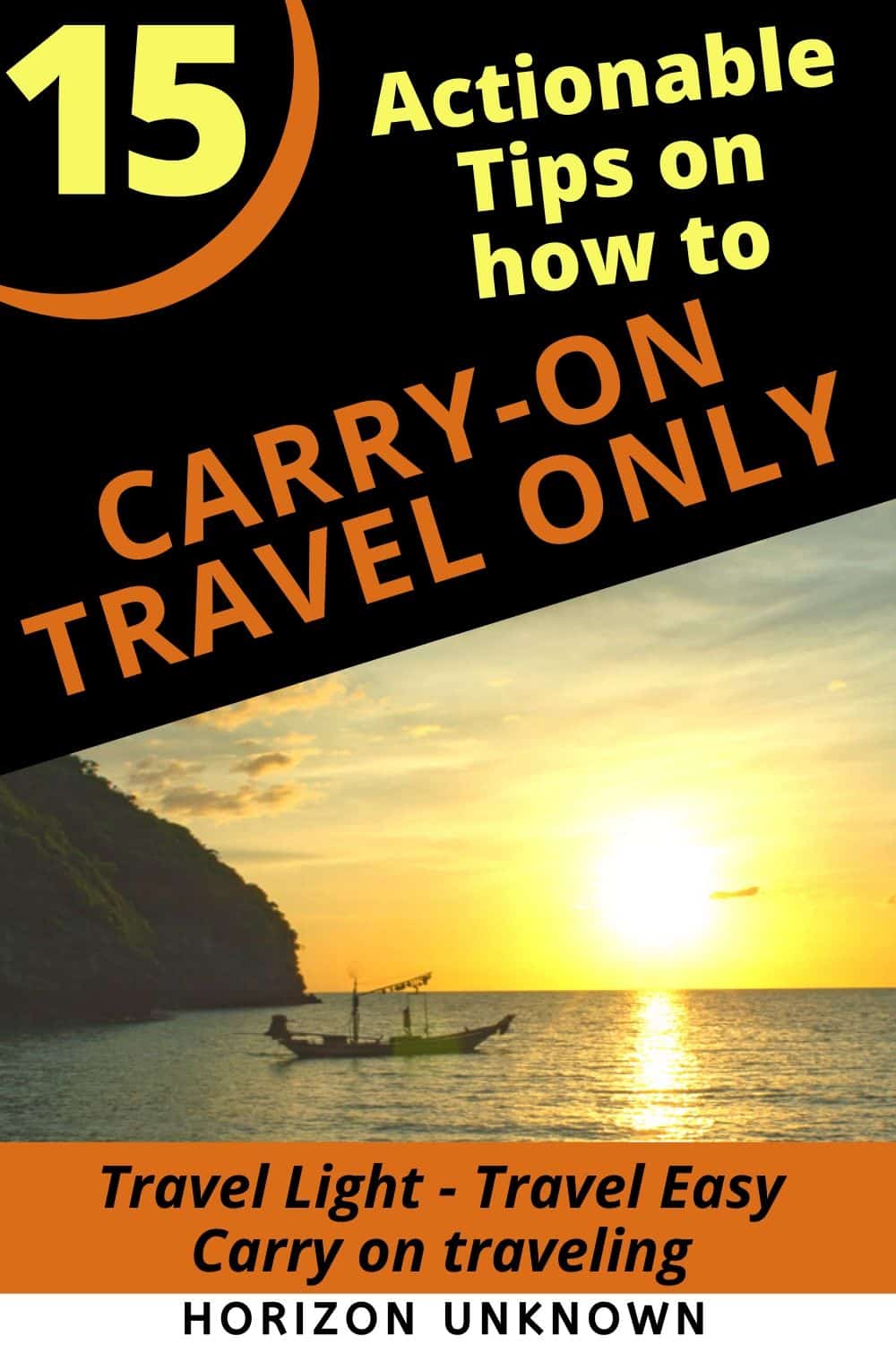 15 tips on how to travel carry-on only