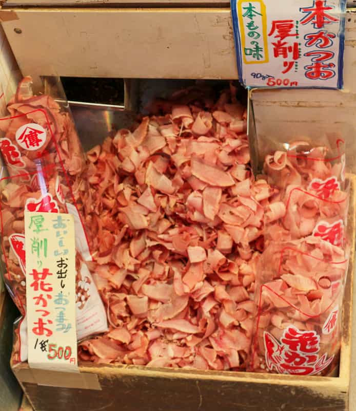 Bonito flakes in Japan are a unique food to try