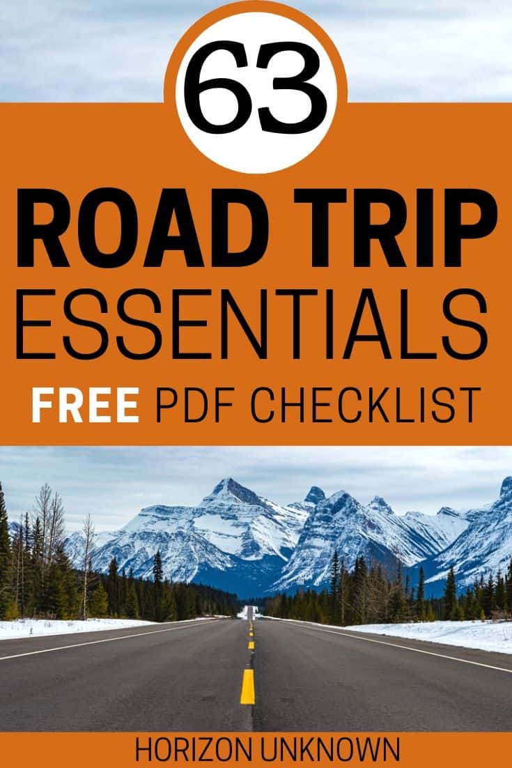 Ultimate Road Trip Essentials Checklist Everything You Need To Pack For a Road Trip
