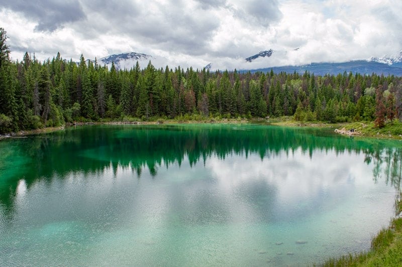 Beautiful lakes hike in Alberta
